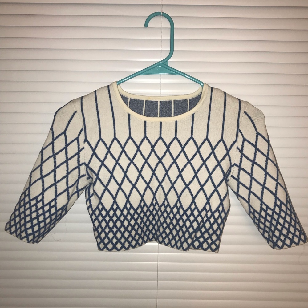 BCBG original crop sweater top